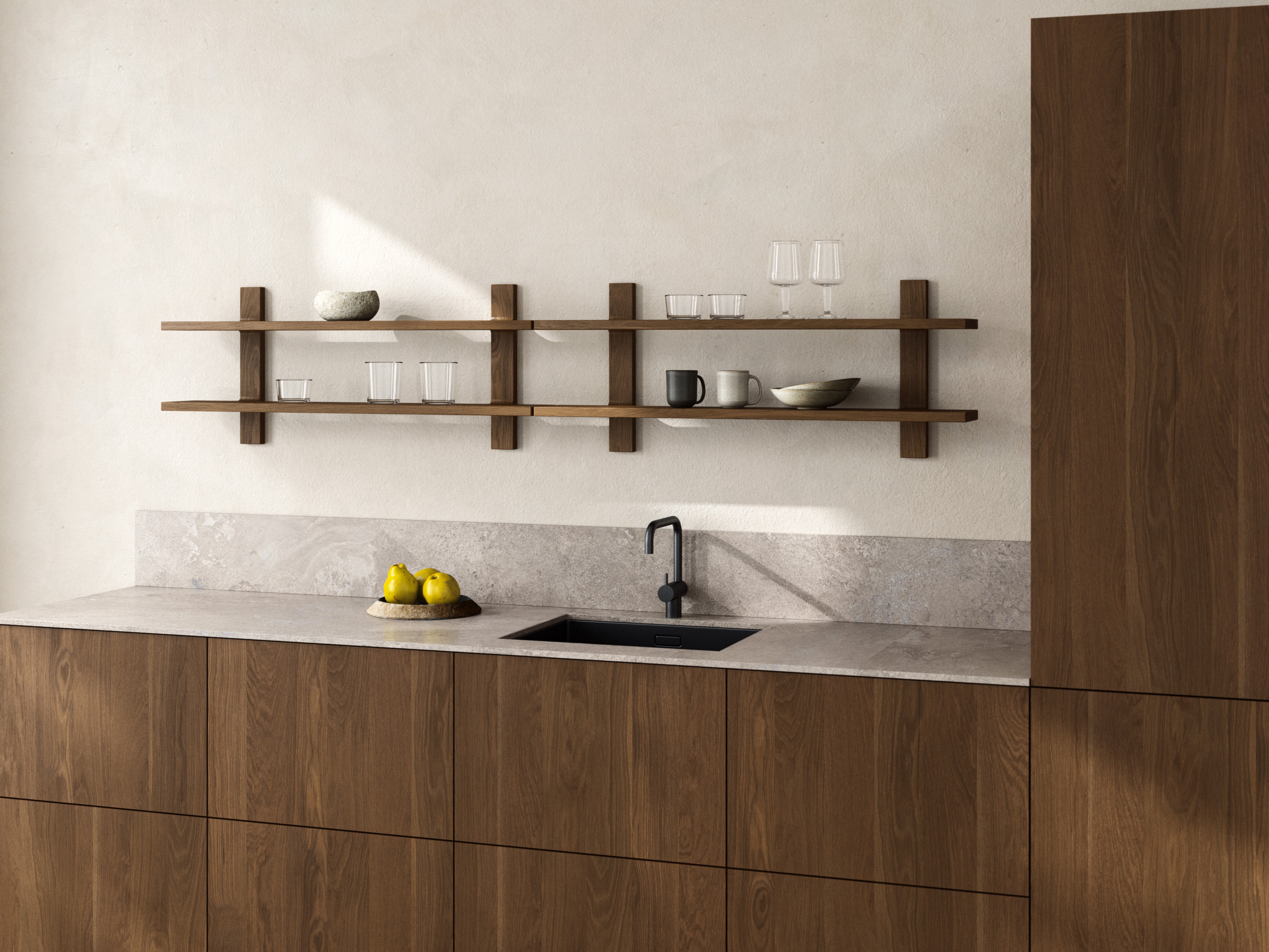 MUUBS Shelf Tay Large - Dark Smoked Oiled Oak
