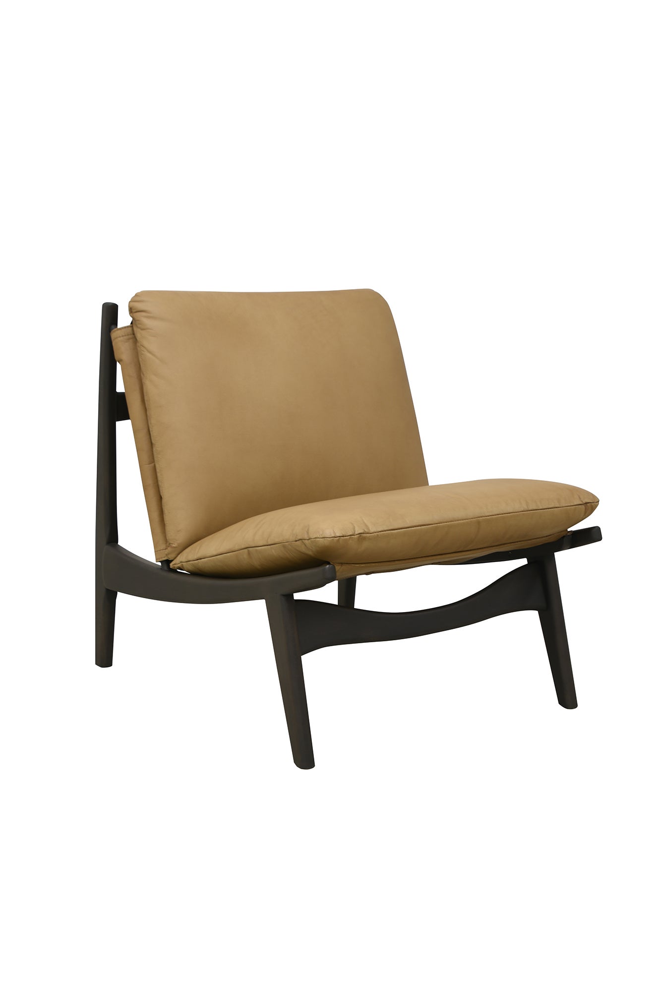 PURE Alyson Leather Chair - Matt Corda / Carbon Legs