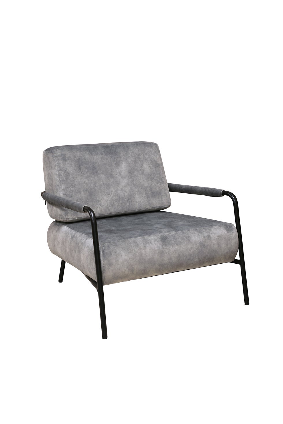 PURE Sinclair Velvet Chair - Steel Grey / Black Legs*