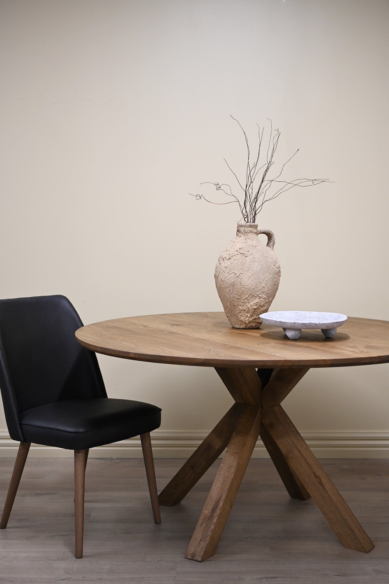 PURE Tree Dining Table Round 1.4 - Weathered