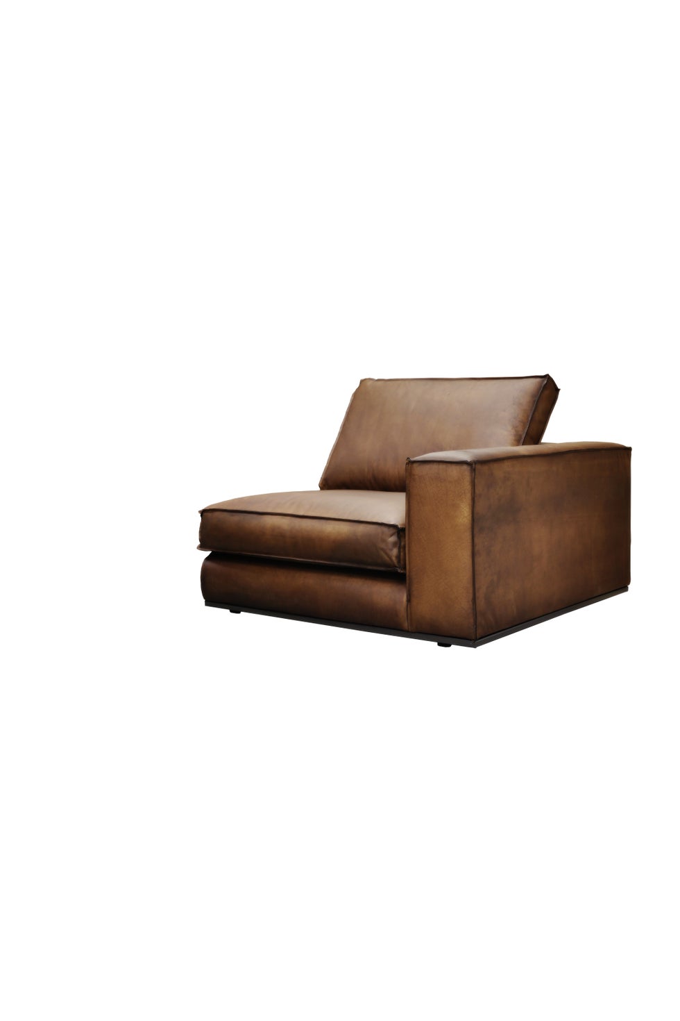 PURE Senna Leather Corner Piece Right - Standard Light Brown
