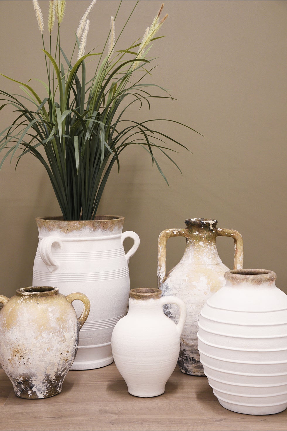 Tuscan Two Handle Pot M Natural*