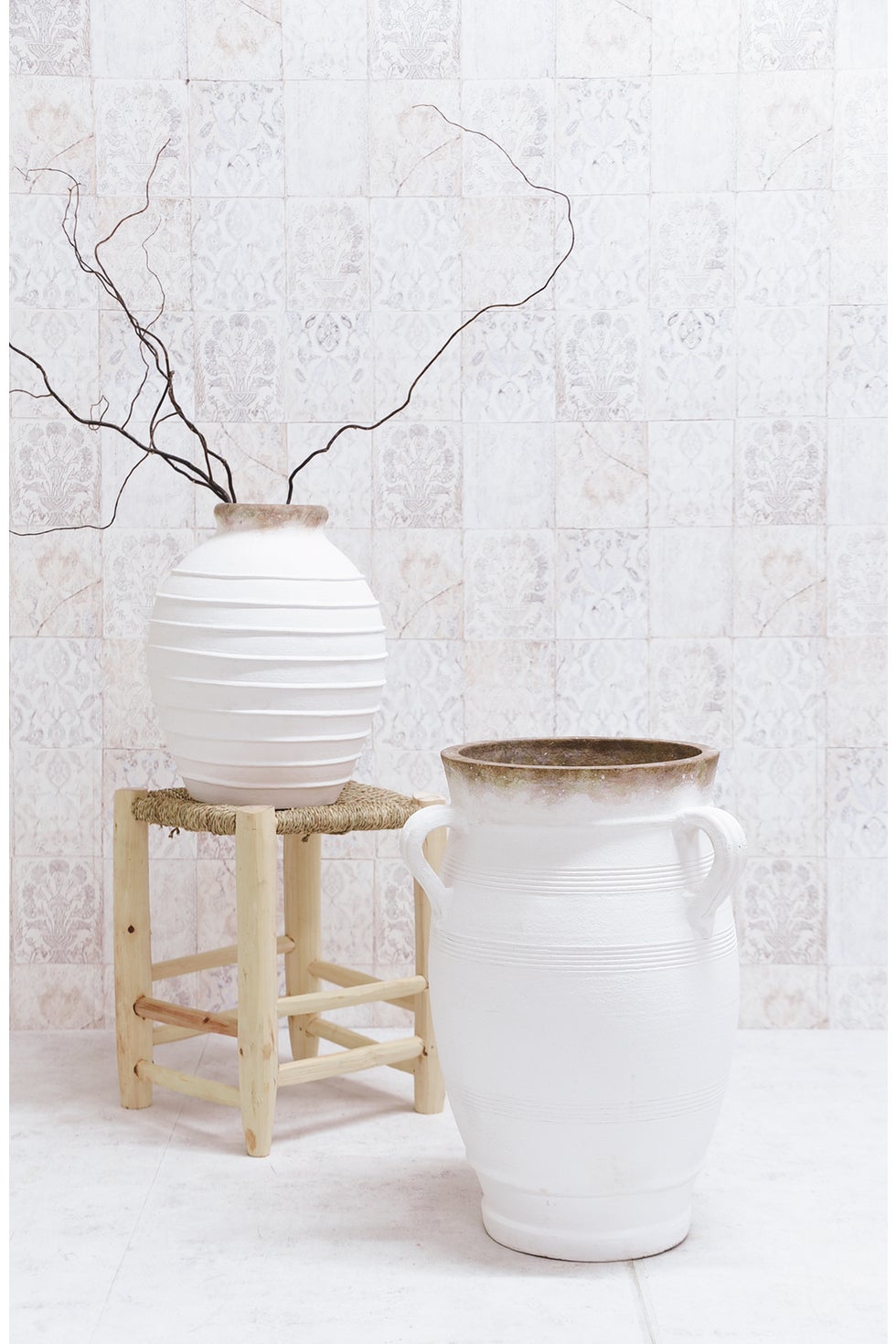 Tuscan 3 Handle Pot White