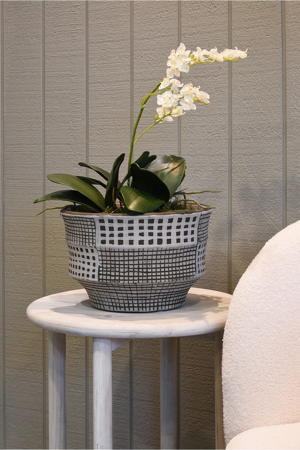 Hobbs Squared Flowerpot - Browns