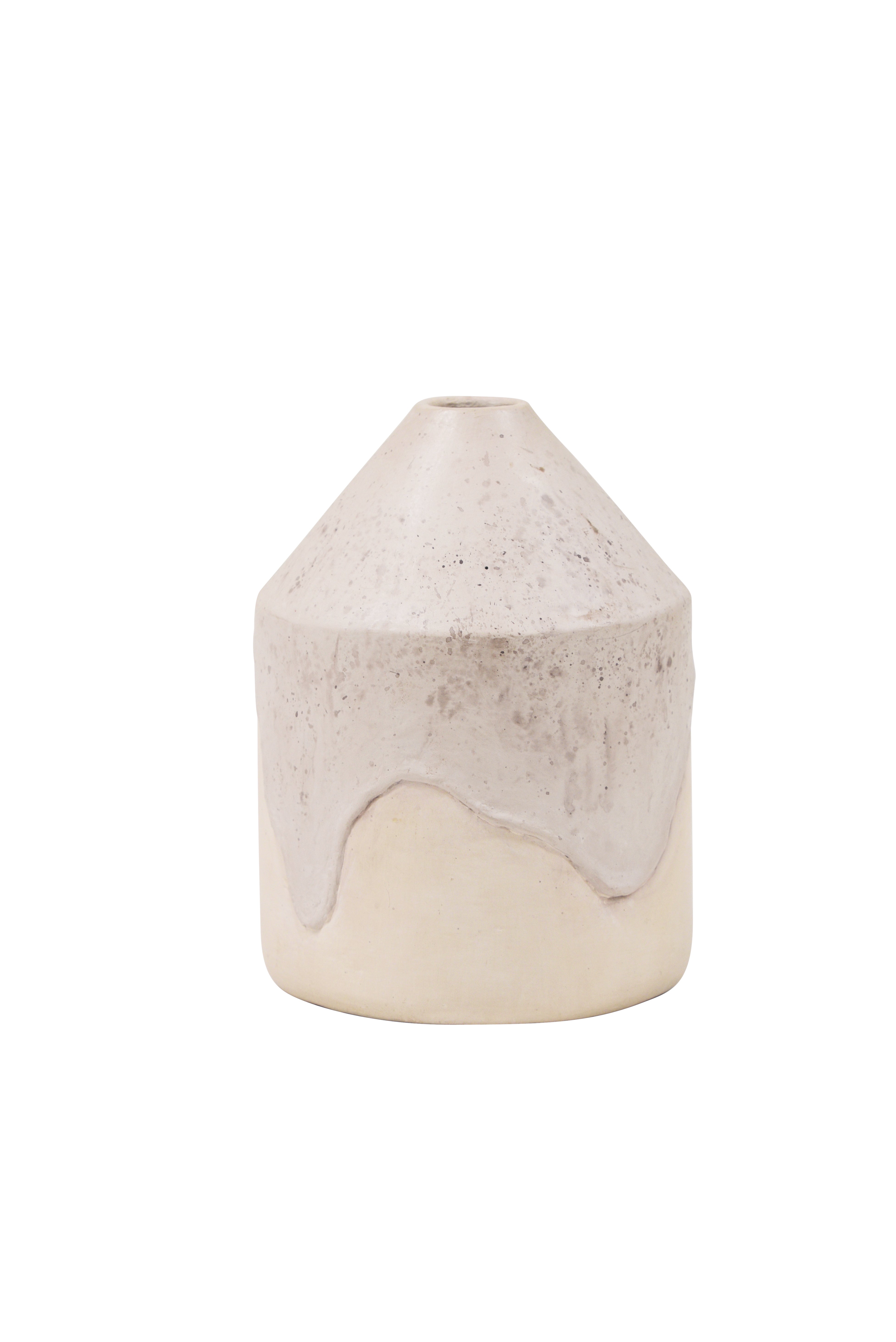Helene Vase - Dripped Cream*