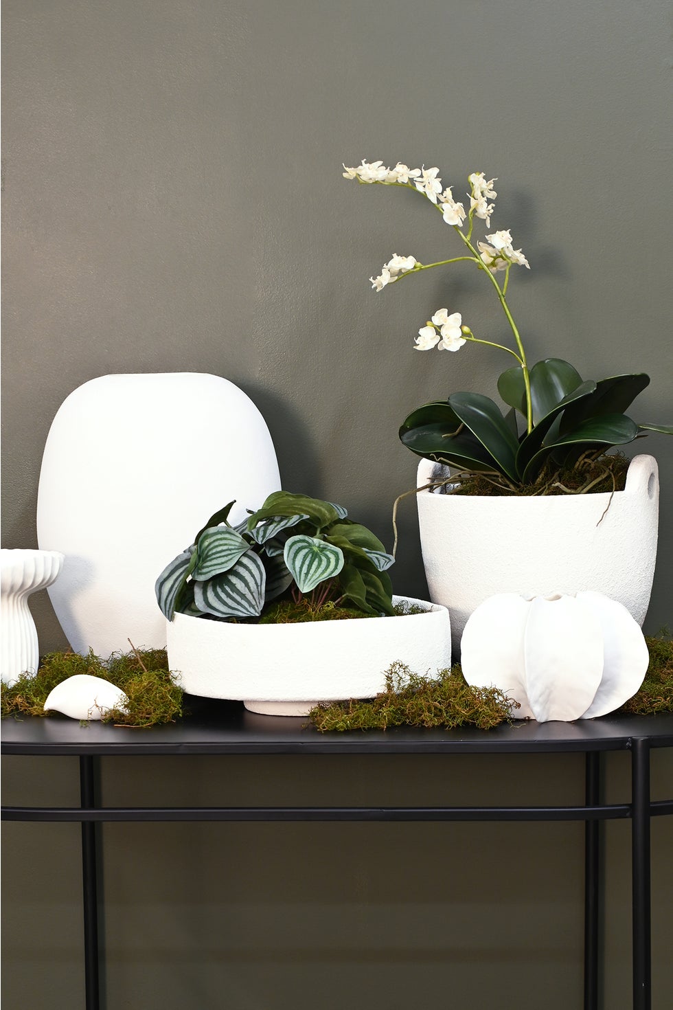Rene 2 Handle Planter - White