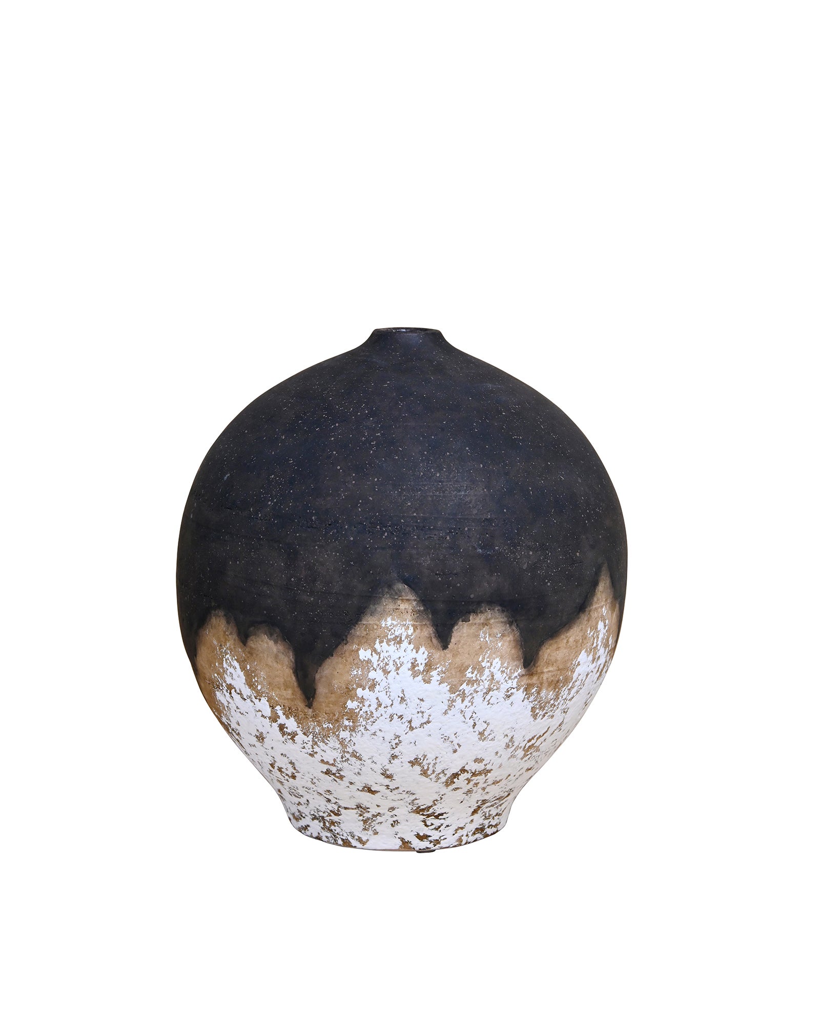 Hestia Pot - Brown/White