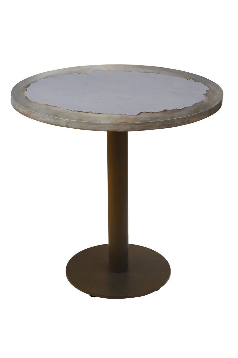 GRC Low Table - Natural Silver Edge