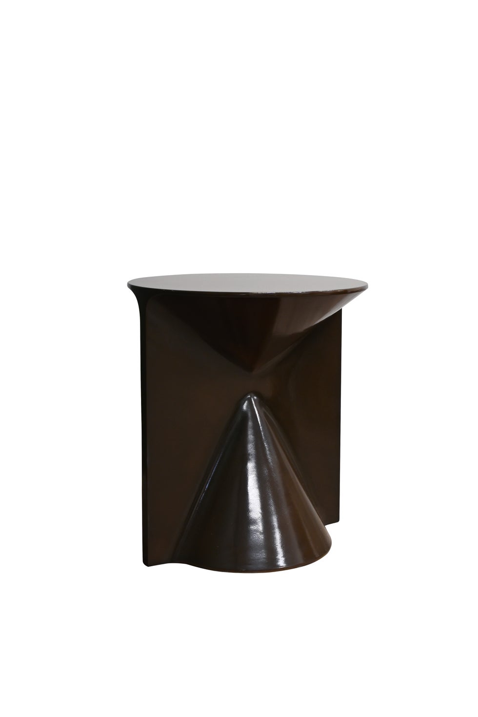 VISTA Hourglass Side Table - Dark Earth Gloss*