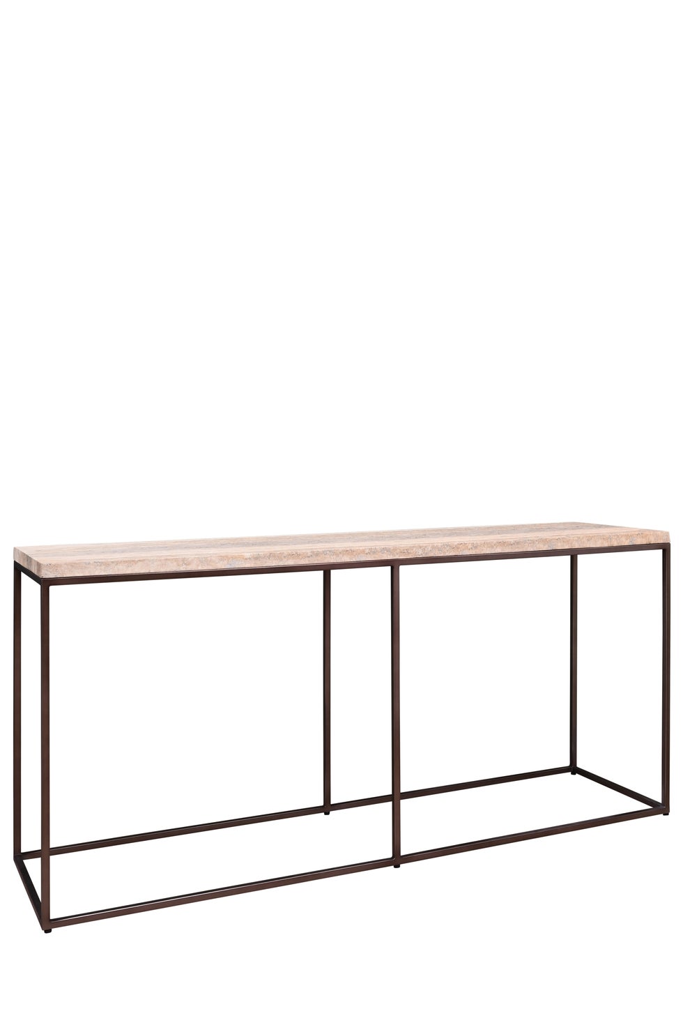 VISTA Watts Console Table - Travertine Finish