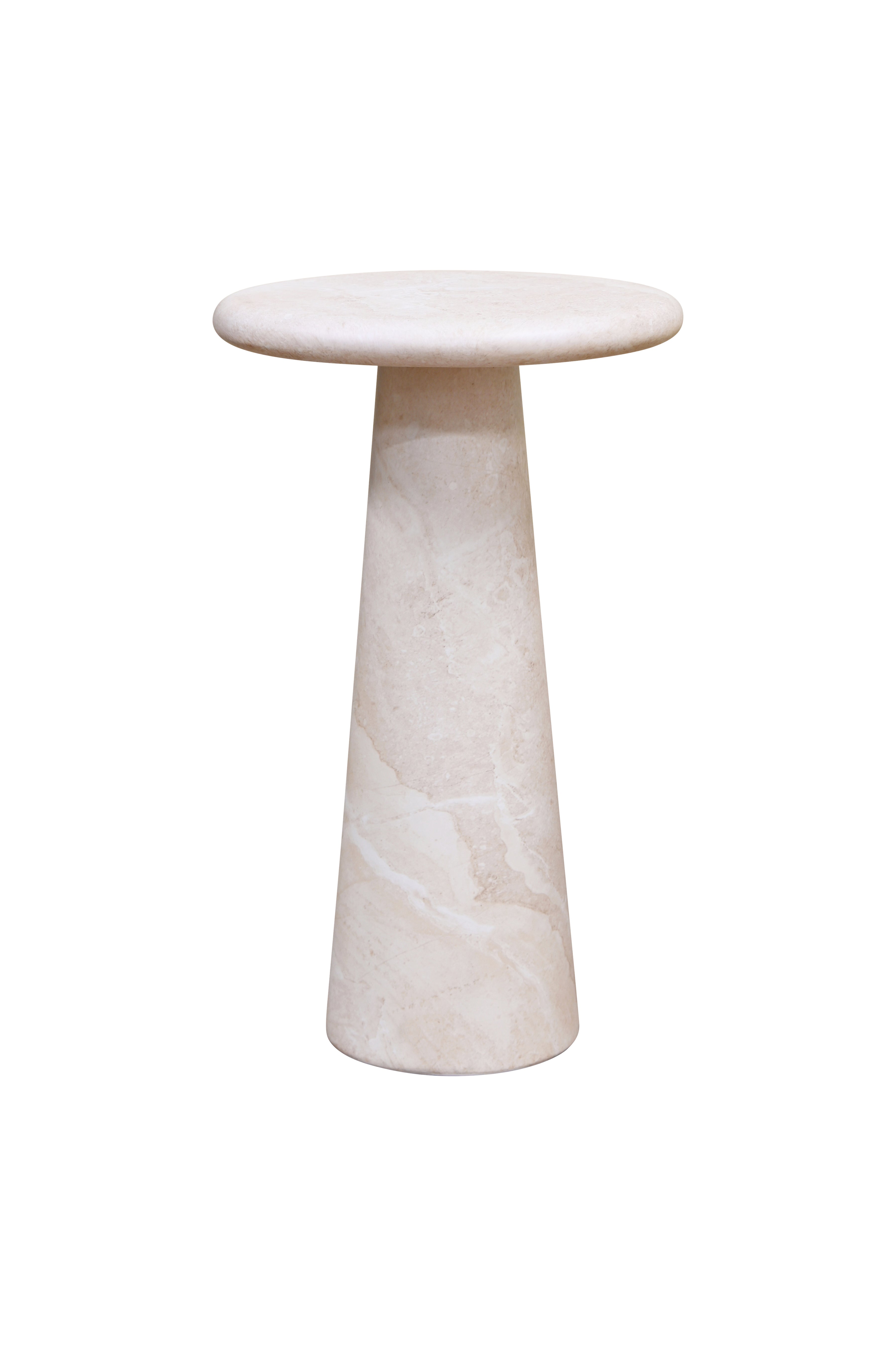 VISTA Martini Side Table - Travertine 