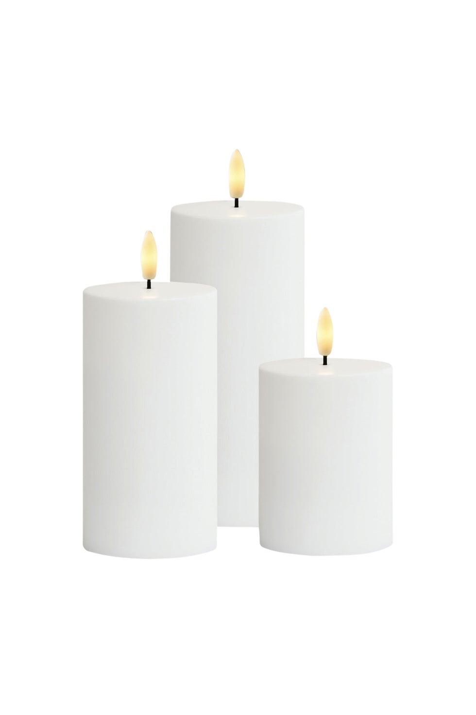 SIRIUS Sille SOLAR S/3 Candles D75 - White