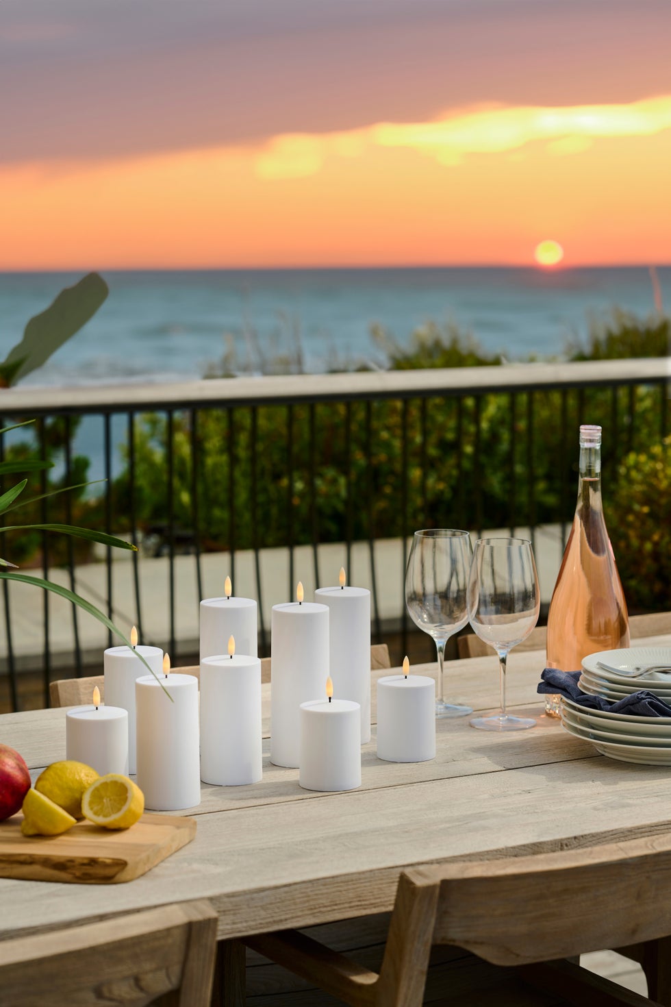 SIRIUS Sille SOLAR S/3 Candles D75 - White