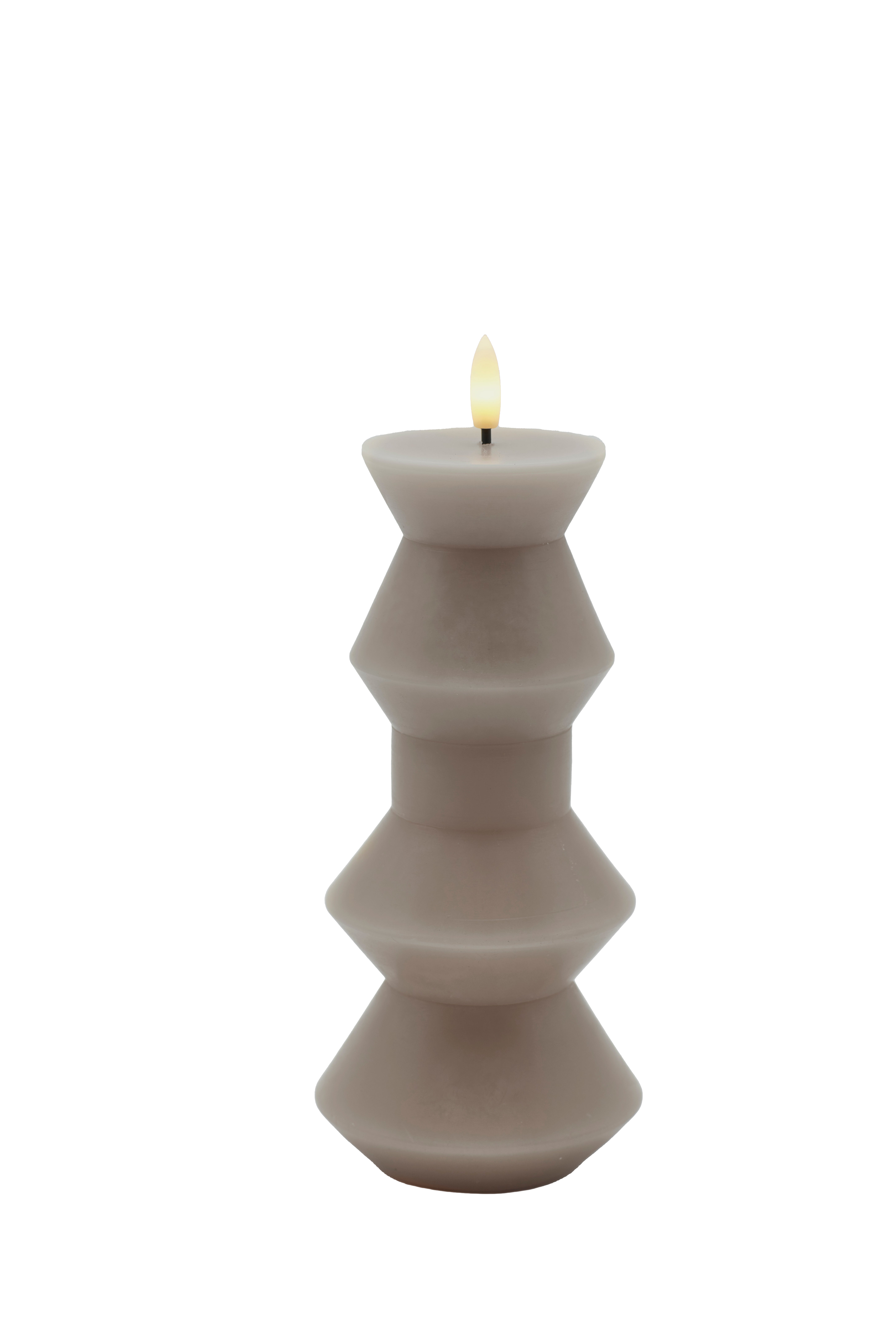 SIRIUS Nordic Sculpture Candle - Sille Geometry - Warm Grey