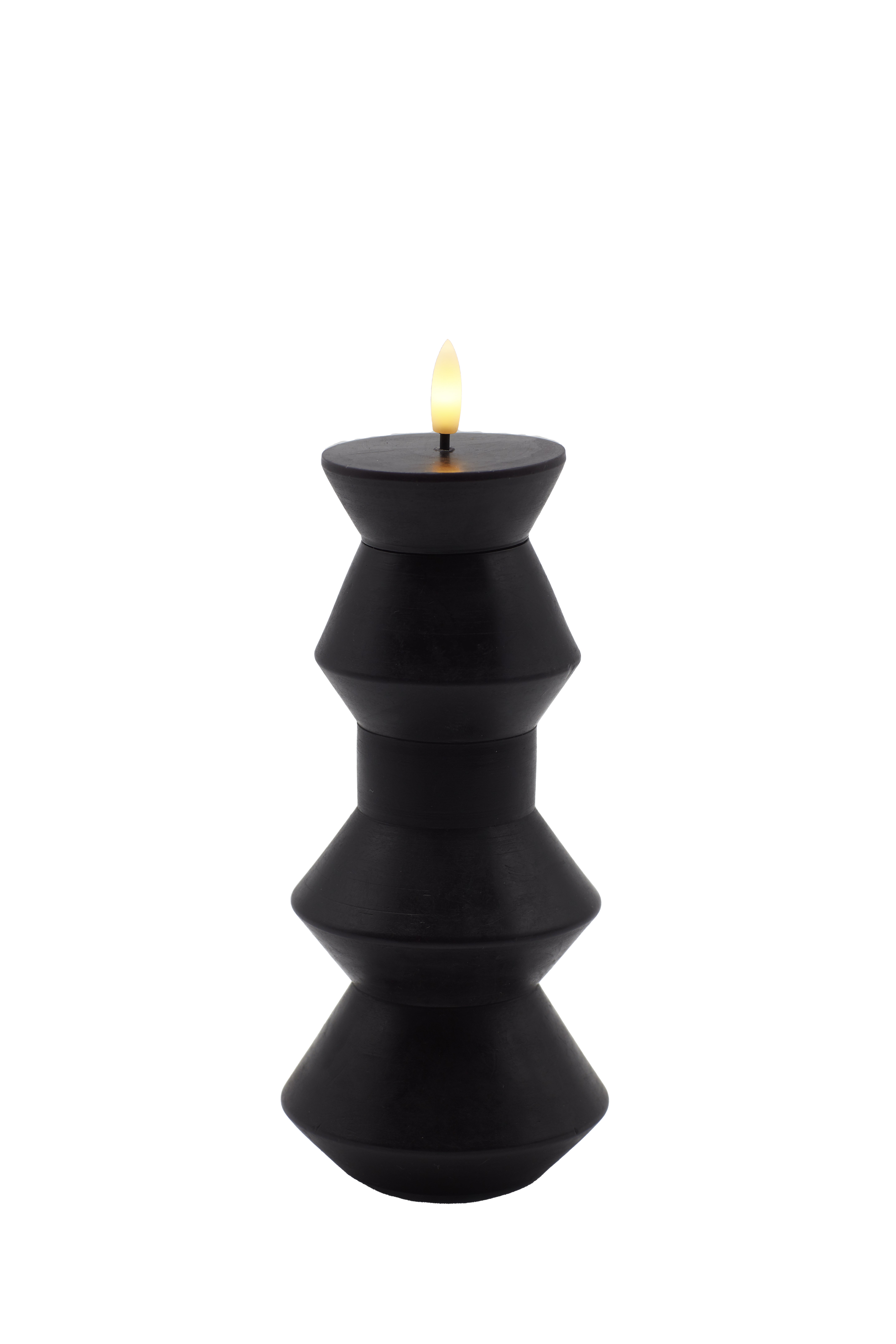 SIRIUS Nordic Sculpture Candle - Sille Geometry - Stone Black