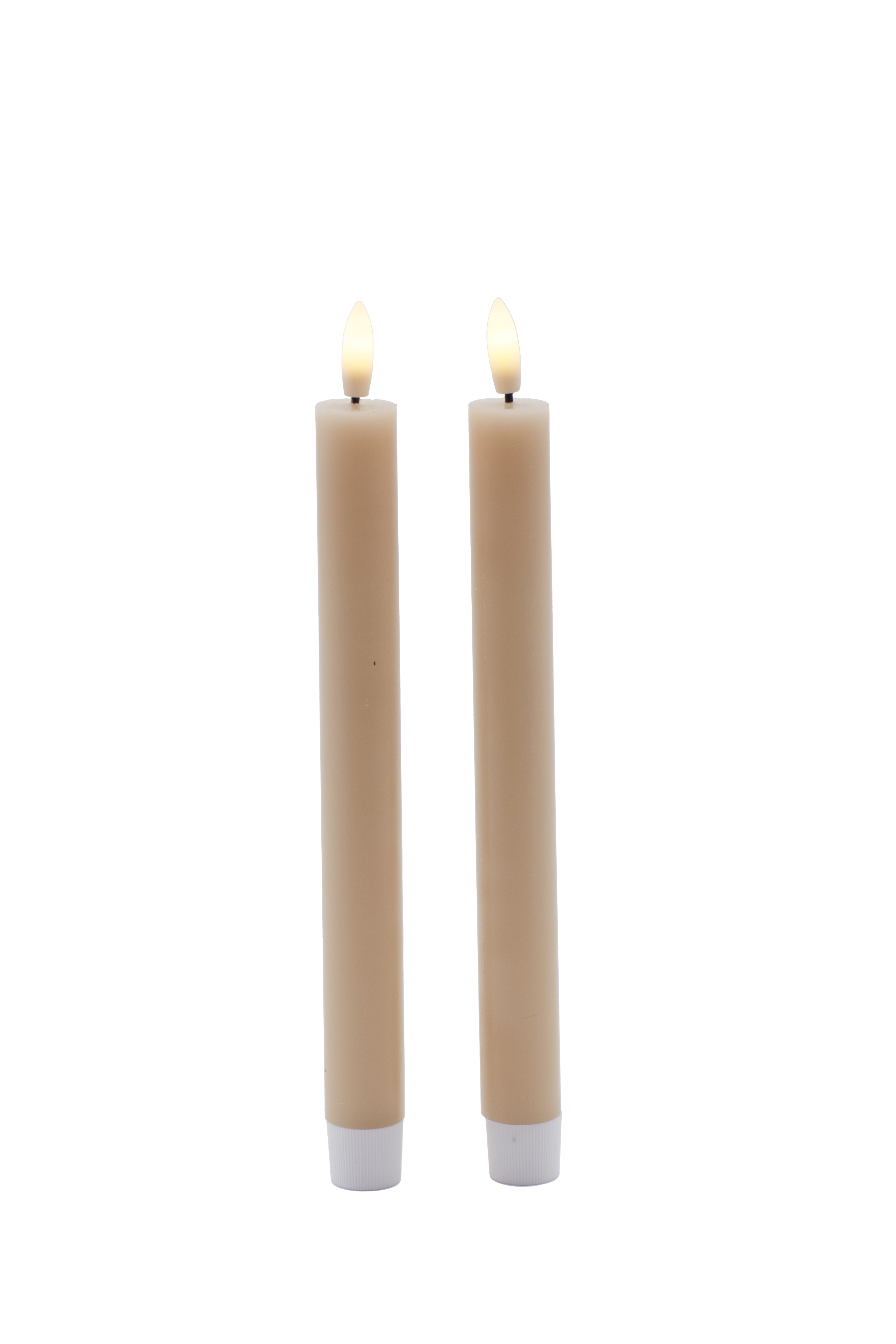 SIRIUS Sille Crown Taper Candles S/2 - Light Caramel