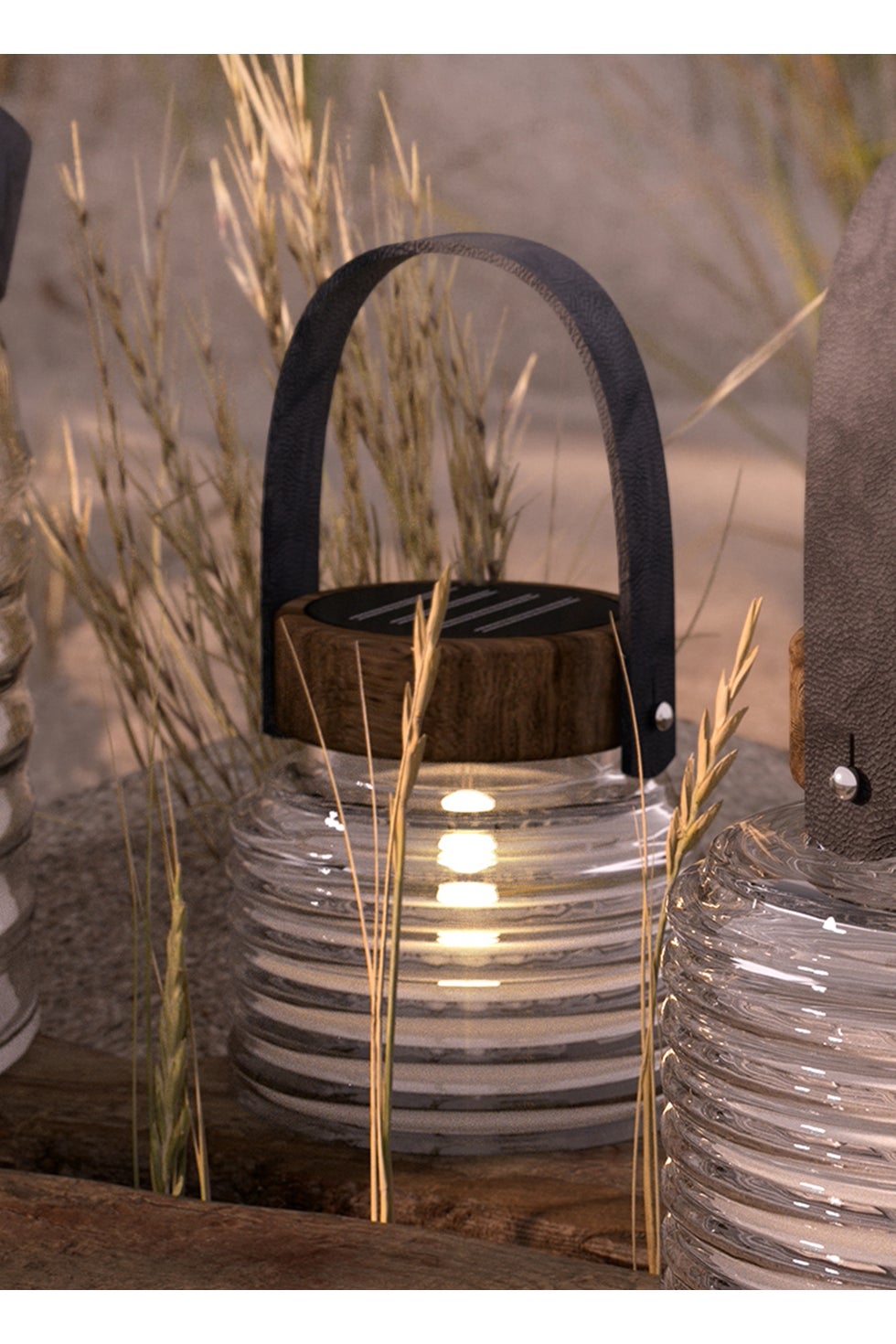 SIRIUS SOLAR Aston Jar Black/Brown 12cm