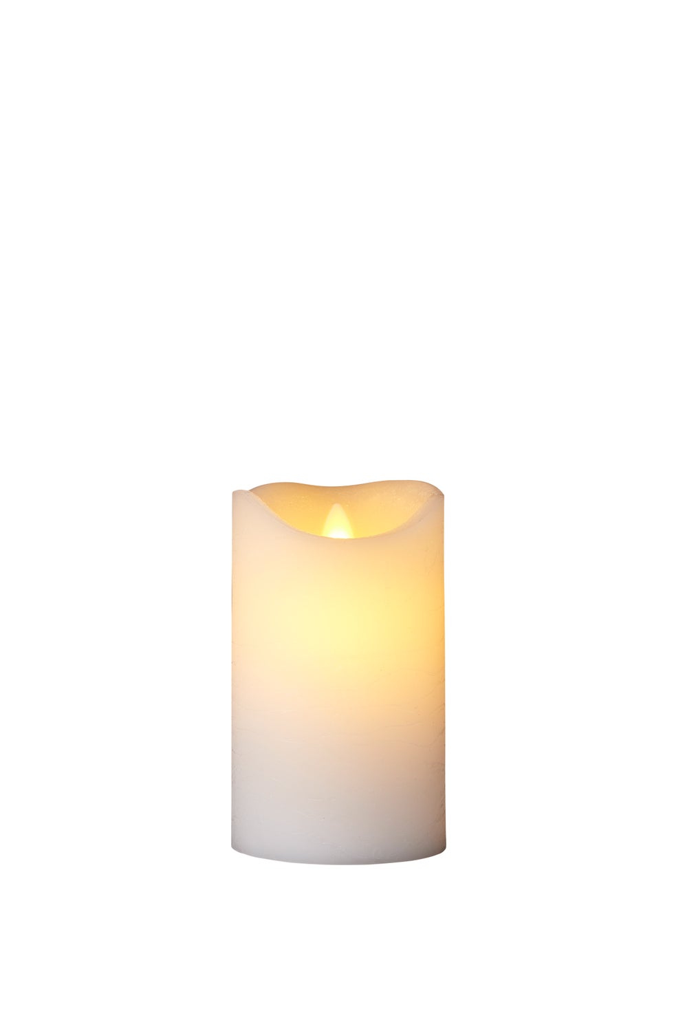 SIRIUS Sara Candle 75*125 - White RECHARGEABLE