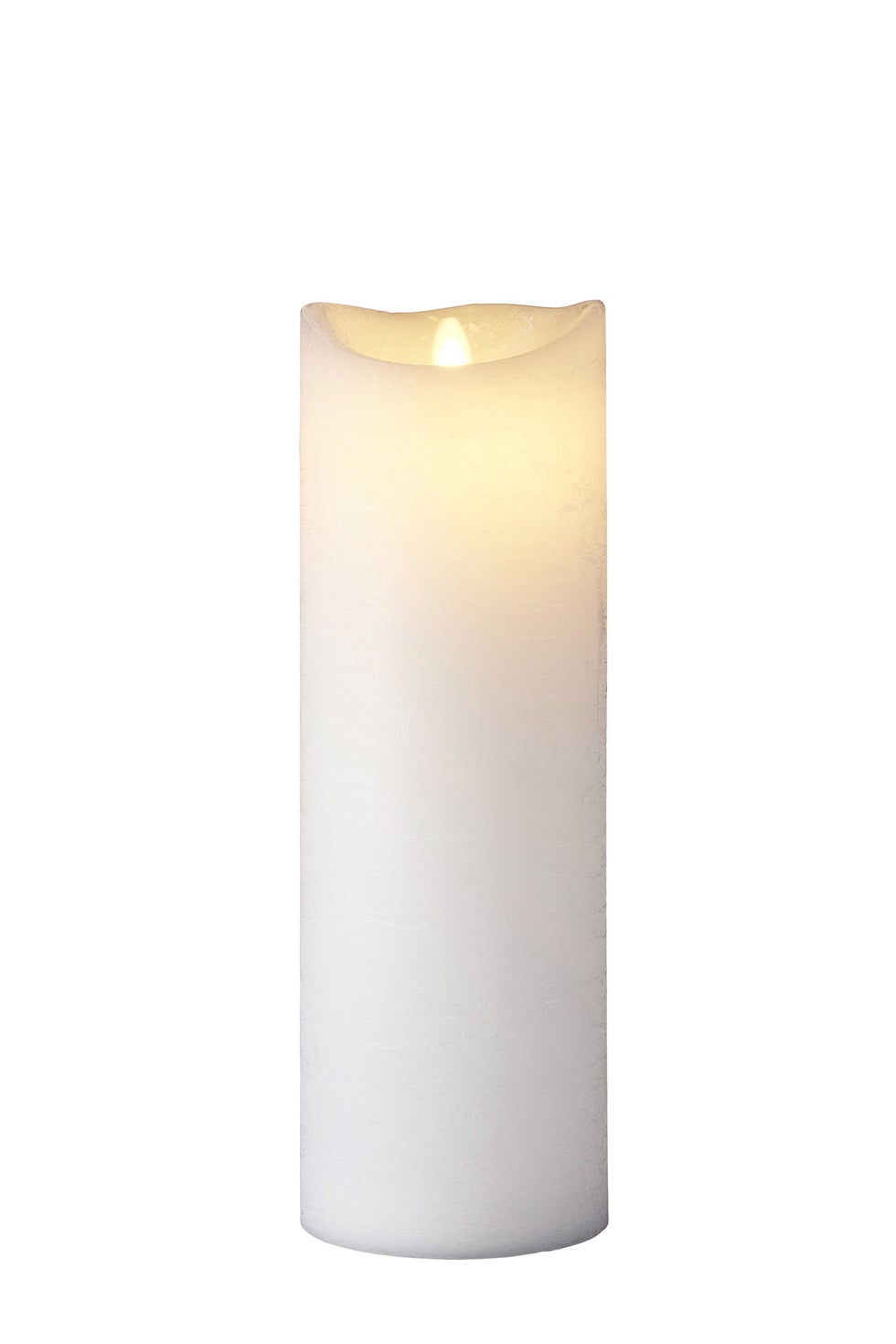 SIRIUS Sara Candle 75*200 - White RECHARGEABLE