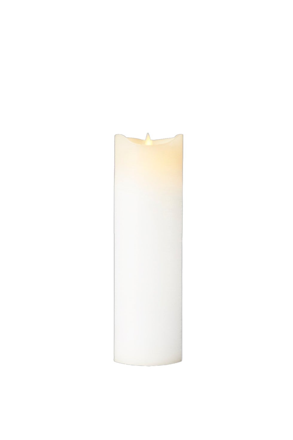 SIRIUS Sara Candle 75*250 - White RECHARGEABLE