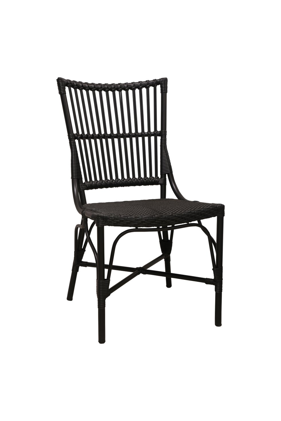SIKA Alu-Affair Monique Side Chair - Black w/Black Frame