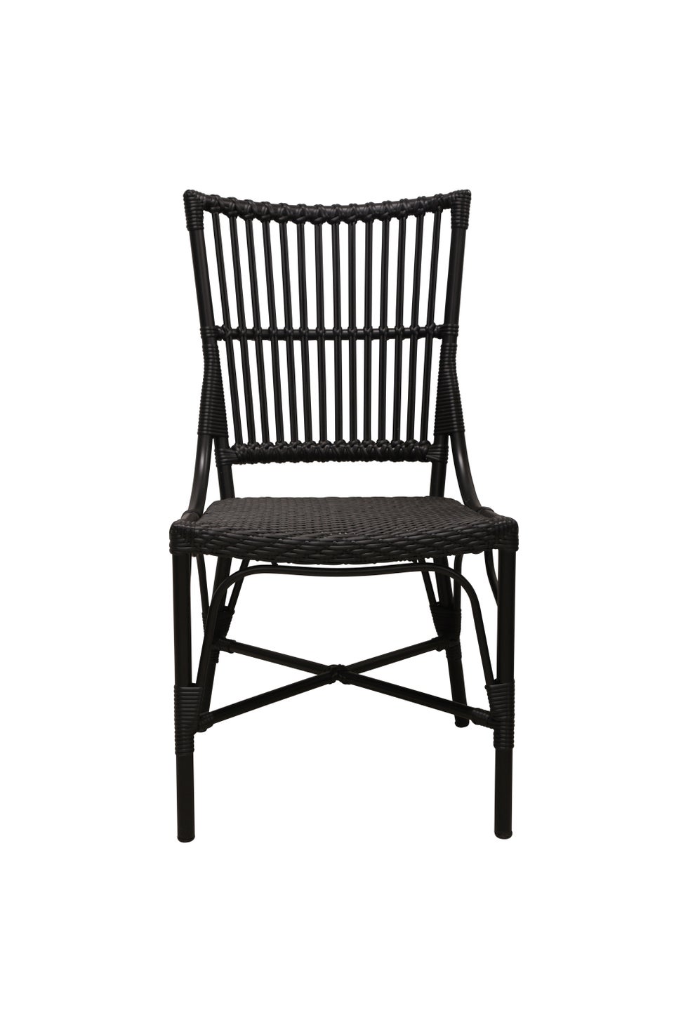 SIKA Alu-Affair Monique Side Chair - Black w/Black Frame