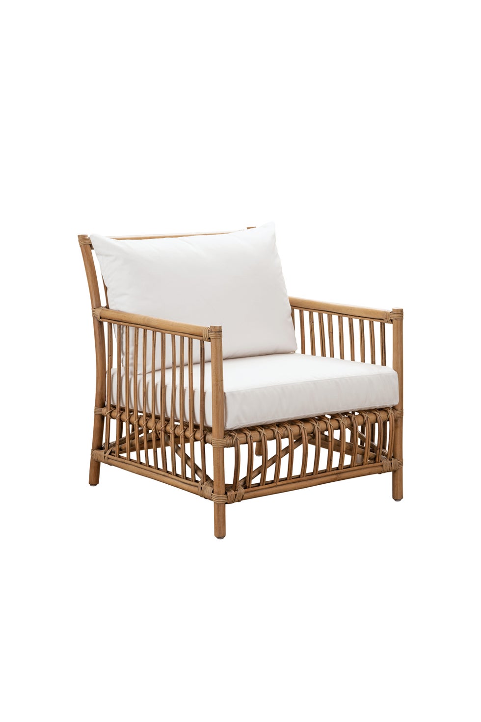 SIKA Exterior Caroline Chair w/White Cushions - Antique