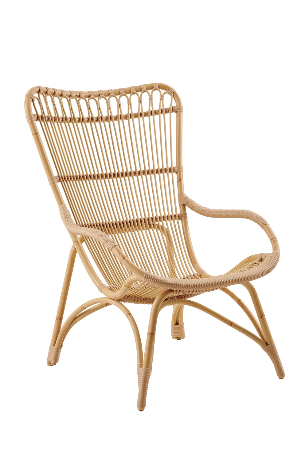 SIKA Exterior Monet High Back Chair - Natural Alu-Rattan