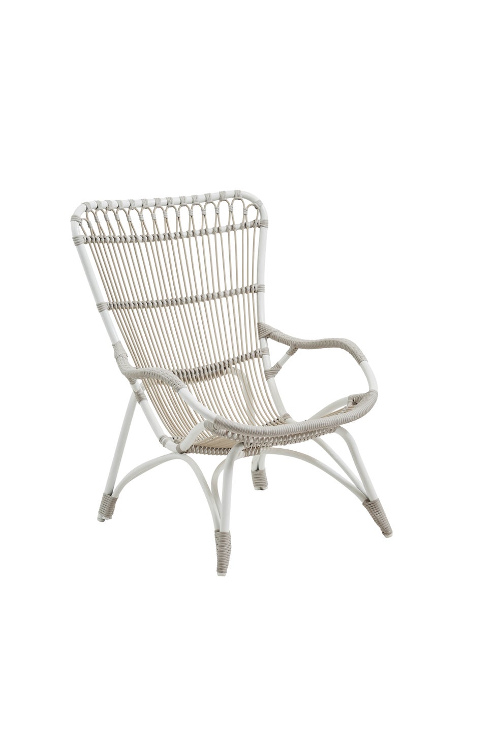 SIKA Exterior Monet High Back Chair - Dove White