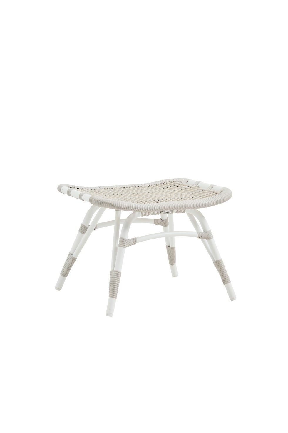 SIKA Exterior Monet Foot Stool - Dove White
