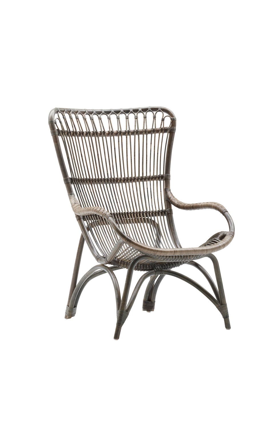 SIKA Originals Monet Rattan High Back Chair - Taupe
