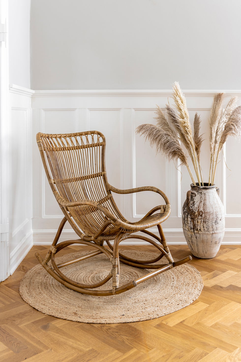 SIKA Originals Monet Rattan Rocking Chair - Antique