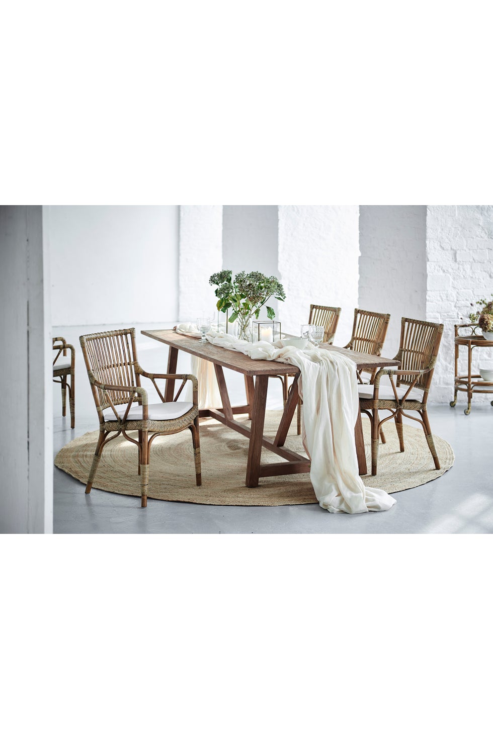 SIKA Originals Piano Rattan Armchair - Antique