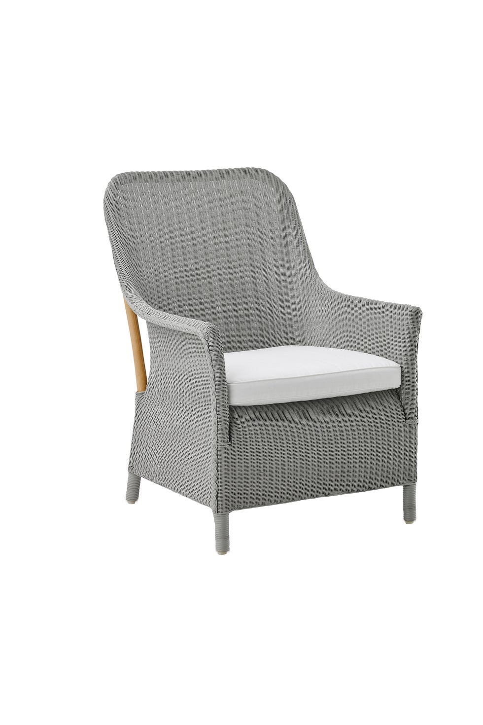 SIKA Loom Dawn Chair w/White Seat Cushion - Grey
