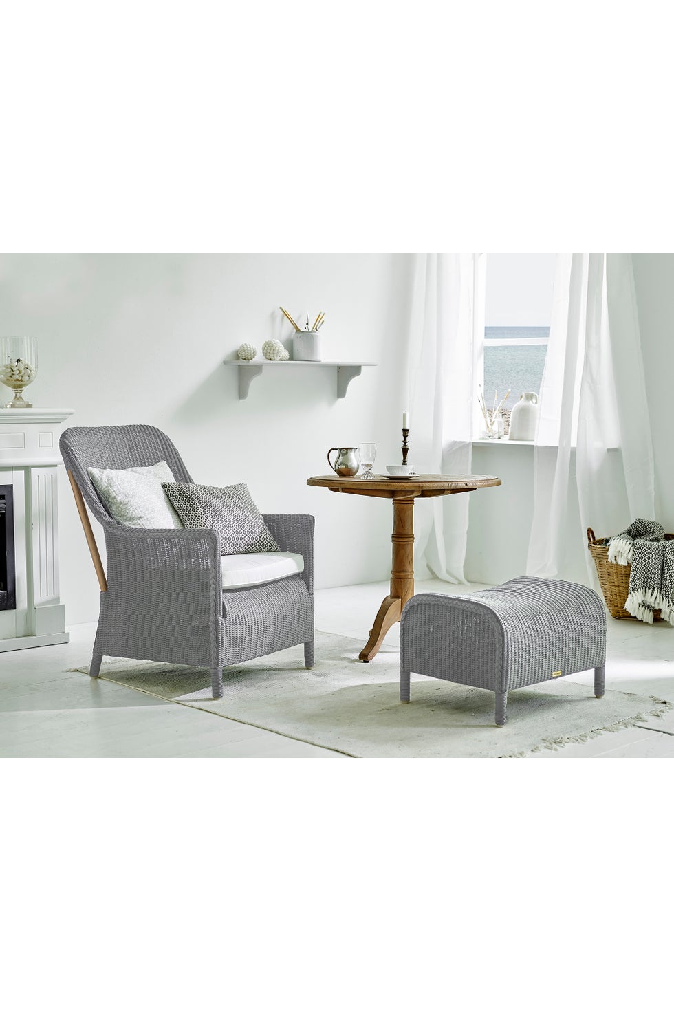 SIKA Loom Dawn Foot Stool - Grey