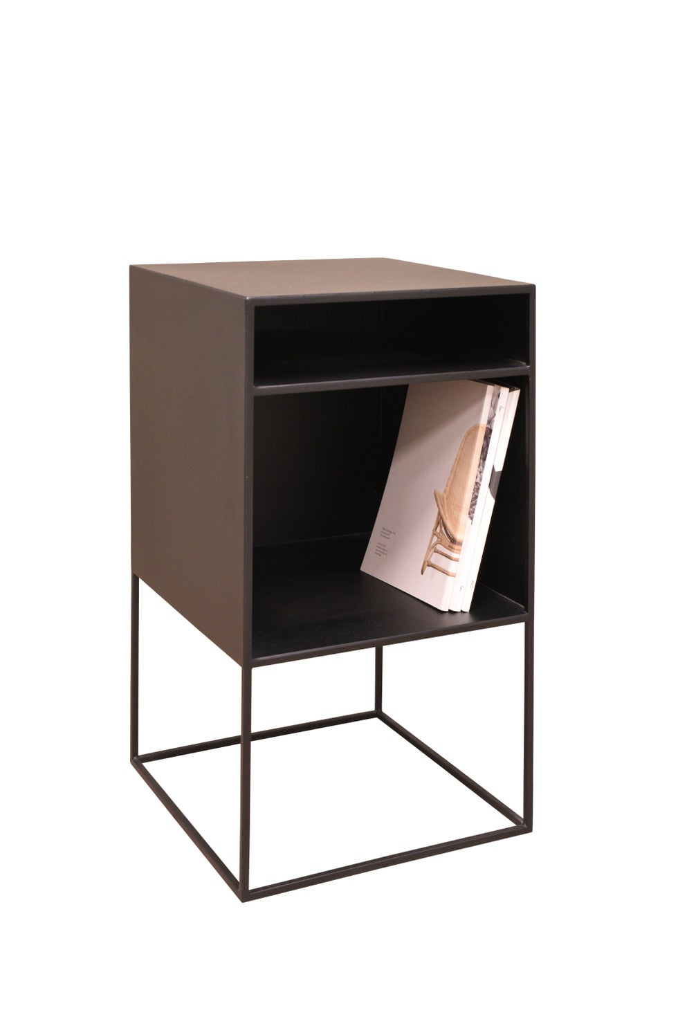 STUDIO Bedside Cabinet w/Shelf Large - Black