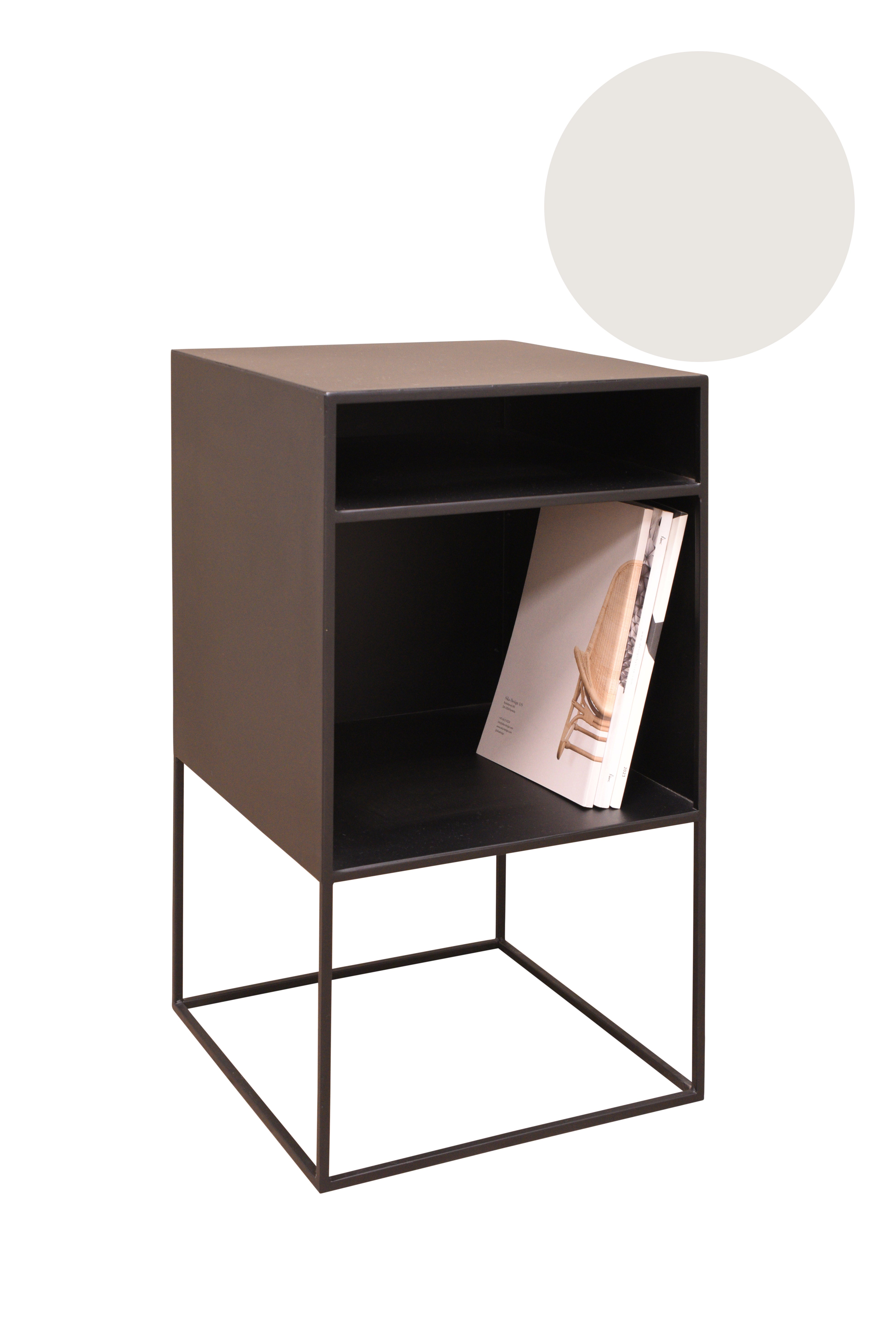 STUDIO Bedside Cabinet w/Shelf Large - Stone Grey