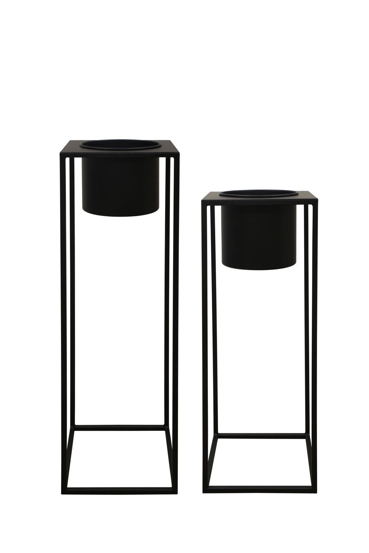 STUDIO Ashworth Square Pot Stand A/2 Black - Maytime