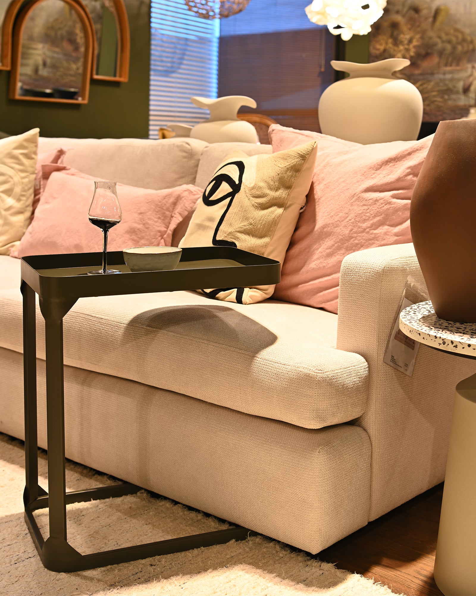 STUDIO Sofa Side Table - Greened Grey