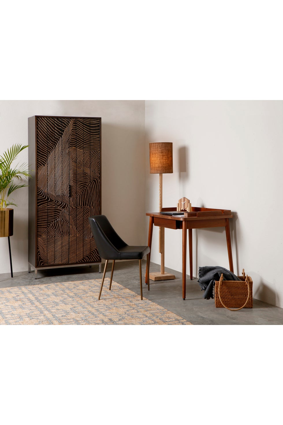 TRIBOA BAY Lighting Joshua Cylindrical Floor Lamp