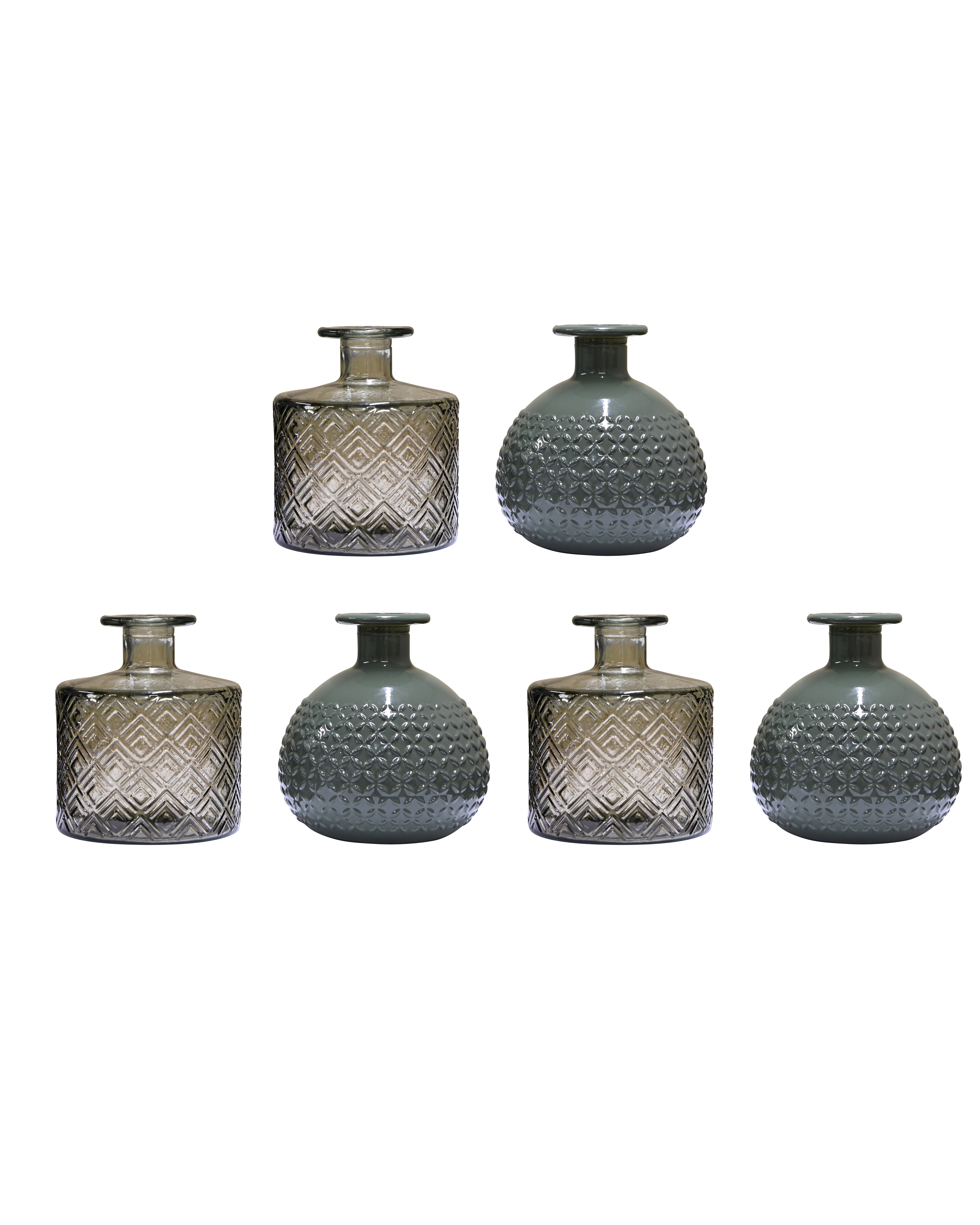 Pinto Textured Bottles A/6 - Multi Coloured