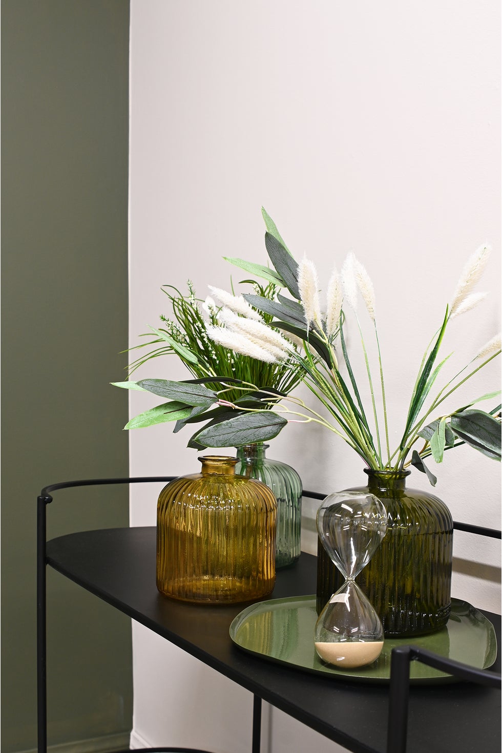 Quita Fluted Bottle 18cm - Natural Green