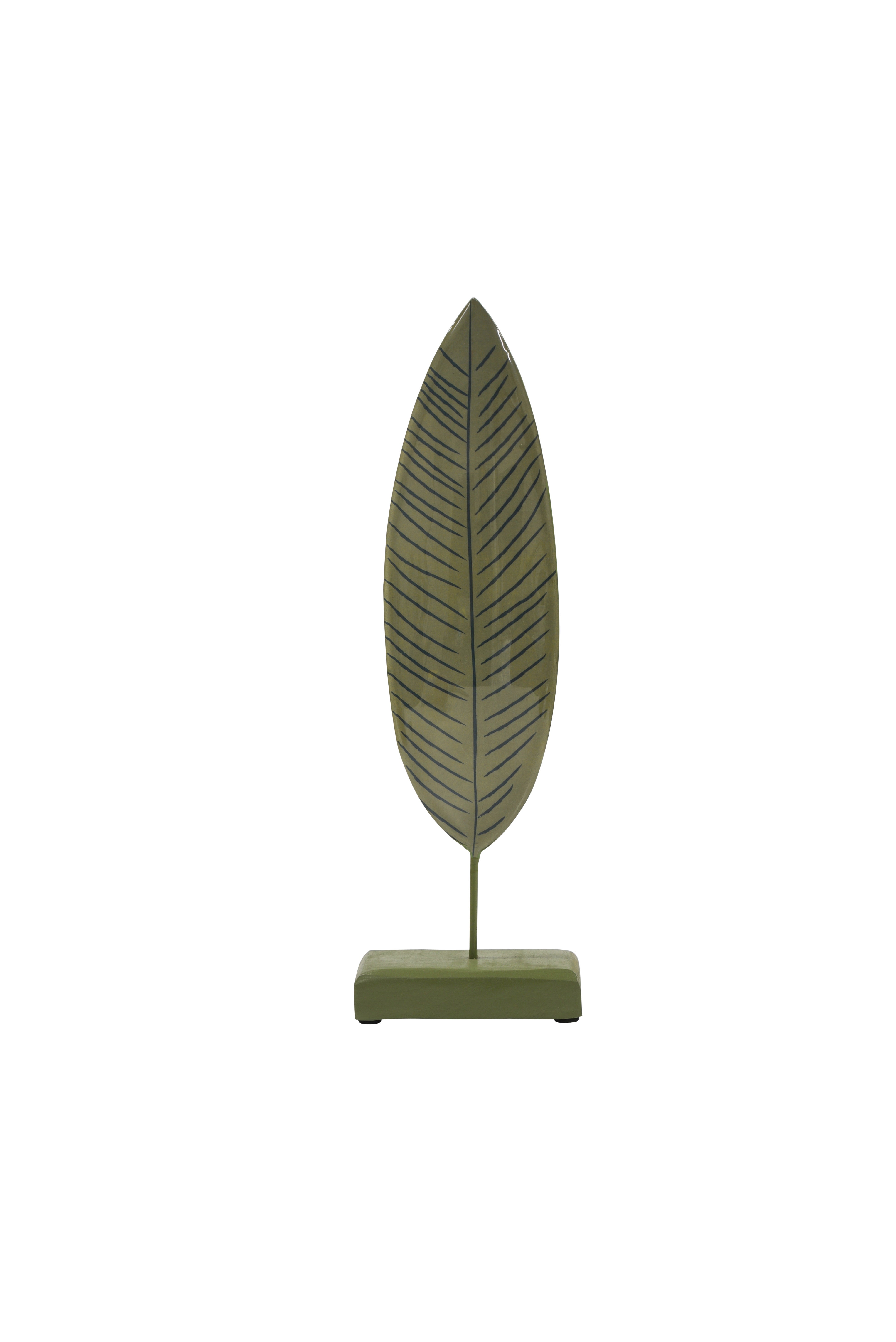 ENAMEL Standing Leaf Tree Green
