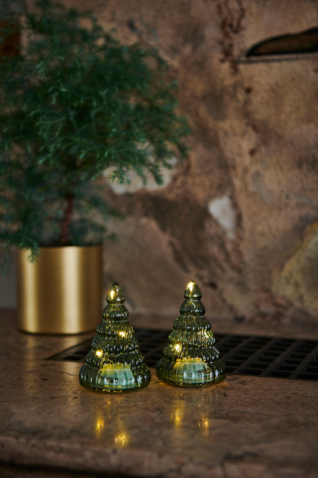 SIRIUS Lucy Trees S/2 - Green Giftboxed