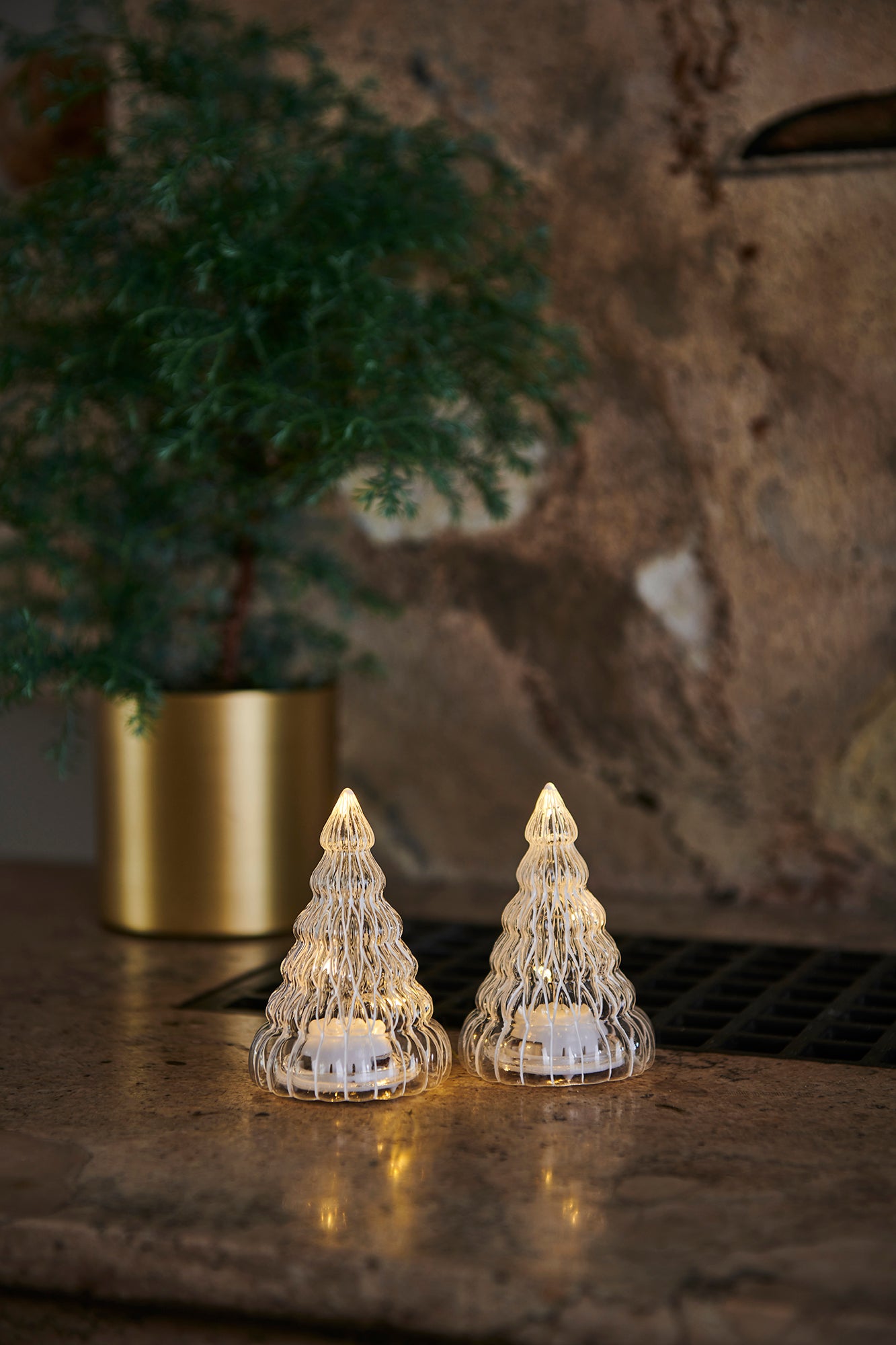 SIRIUS Lucy Trees S/2 - Clear Giftboxed