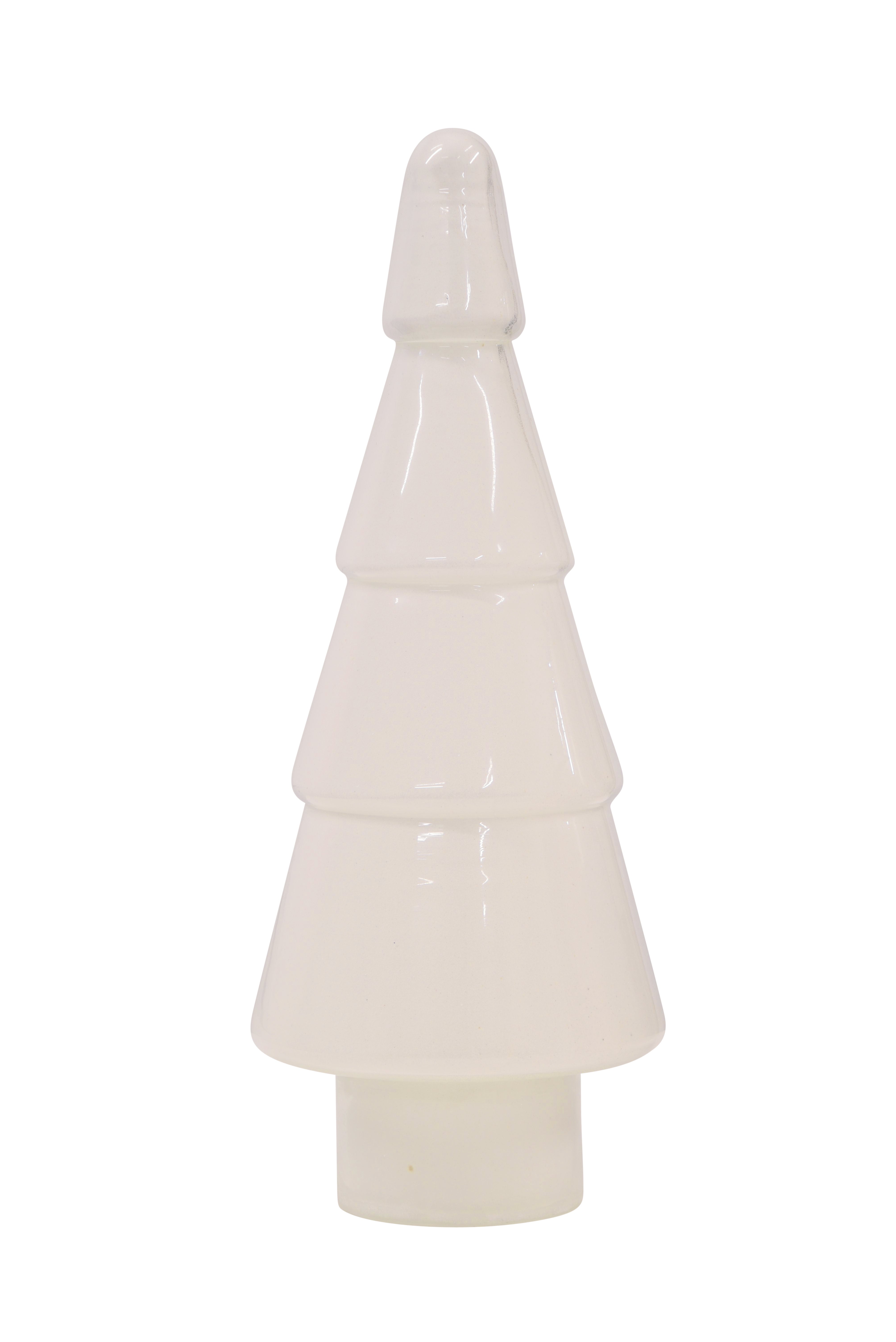 GLASS TREE 4-Tiered Large - White Finish