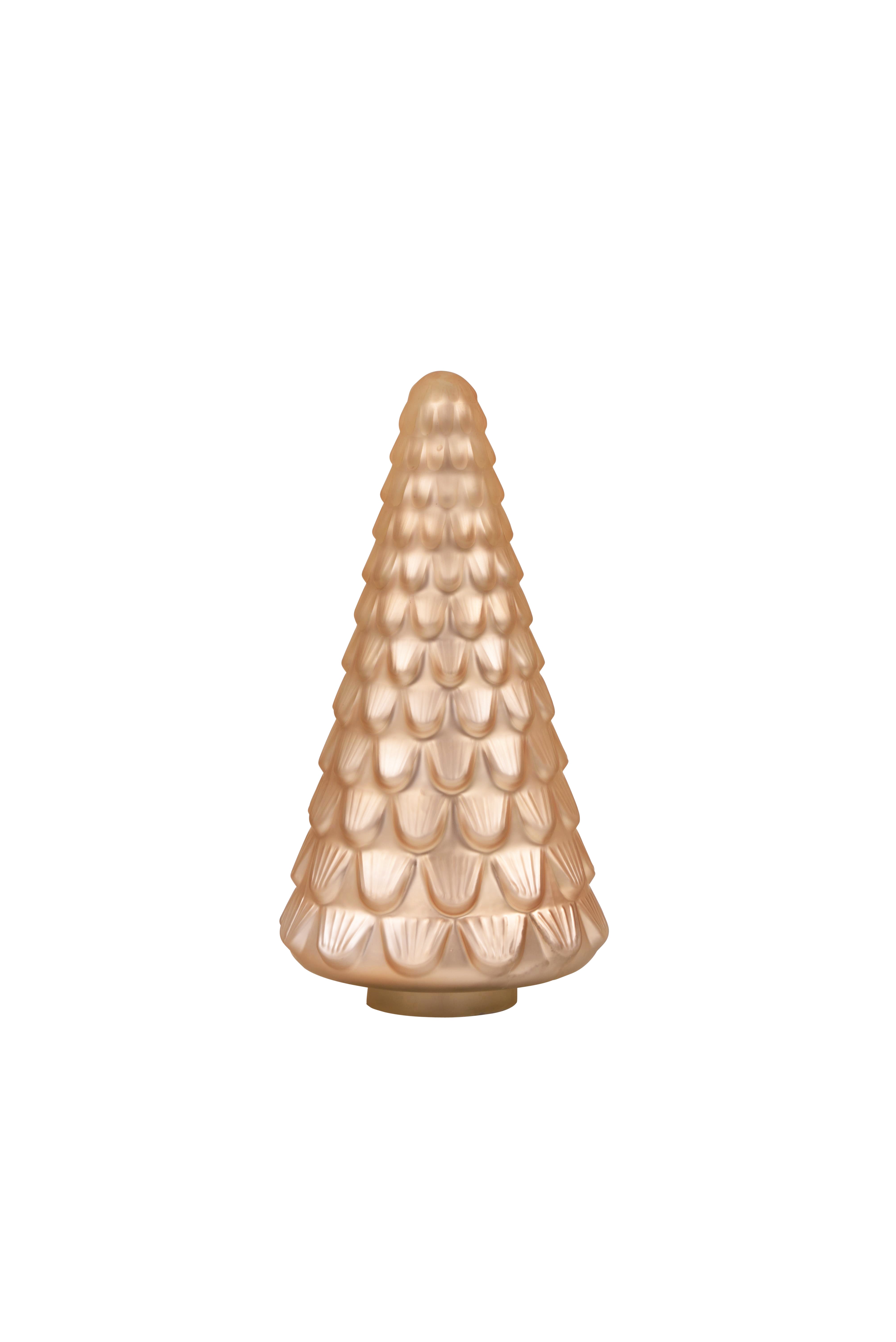 GLASS TREE Medium - Metallic Amber