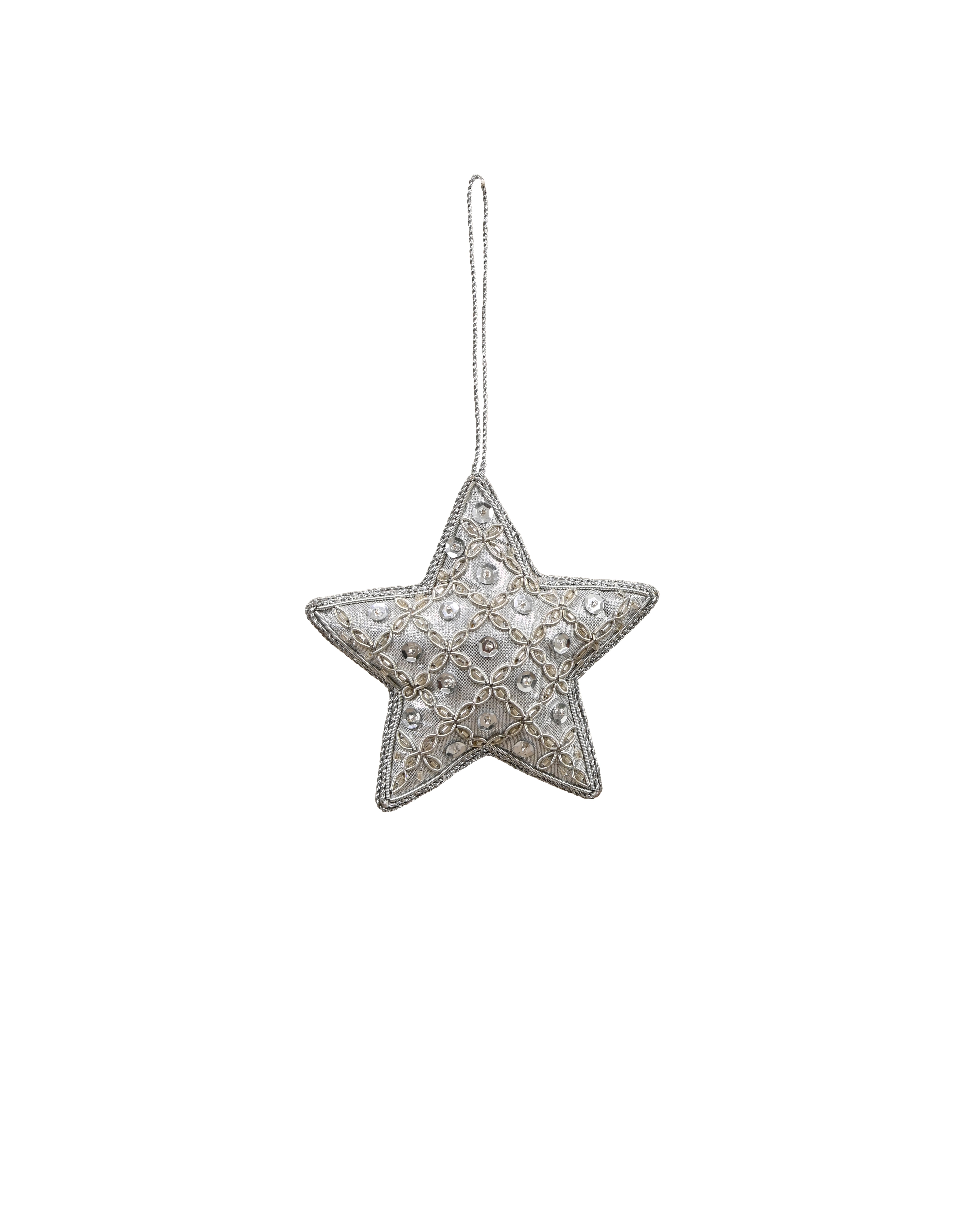 MAJESTIC Hanging Diamond Star - Silver