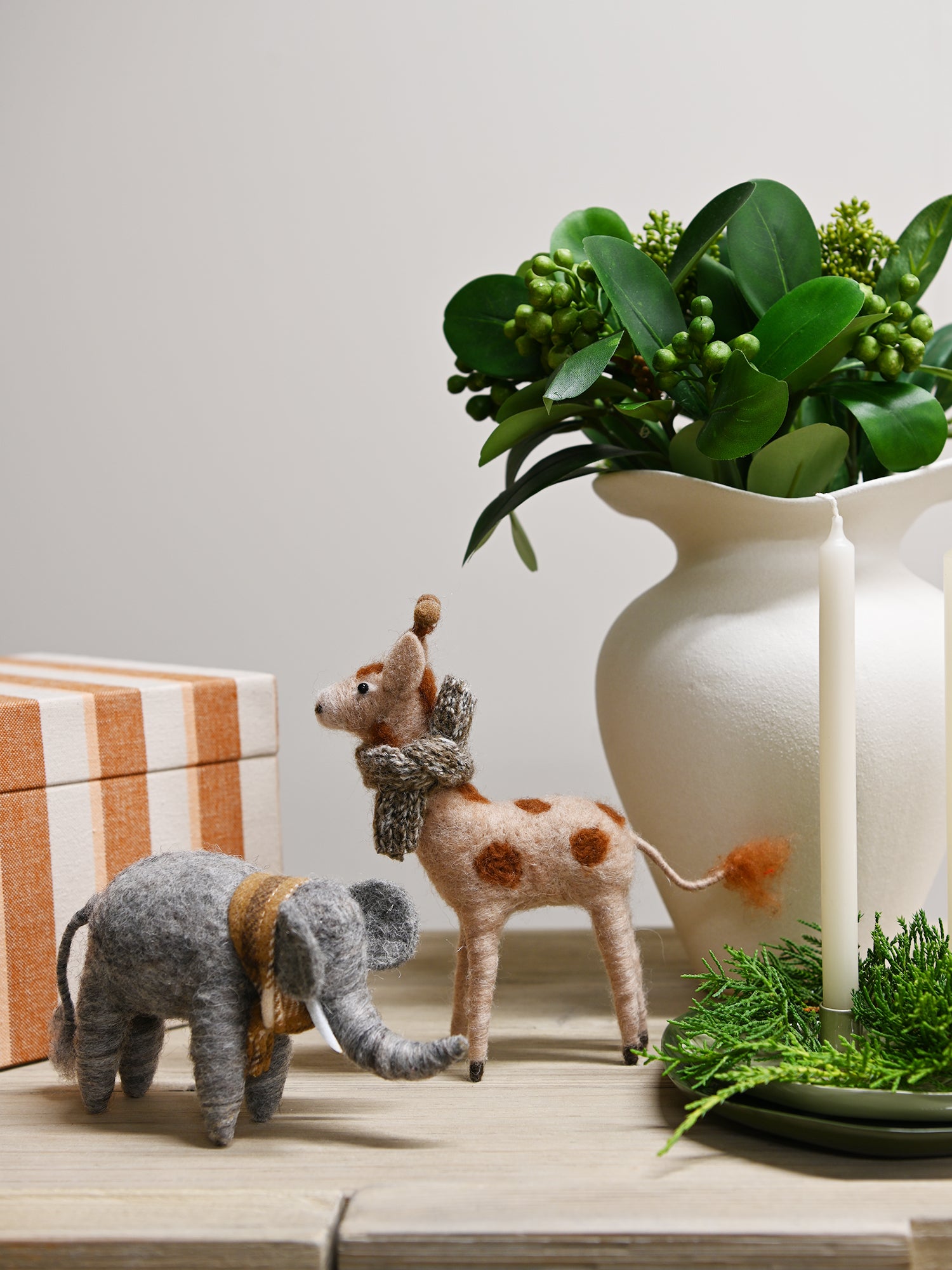 FELT Standing Elephant - Elliot