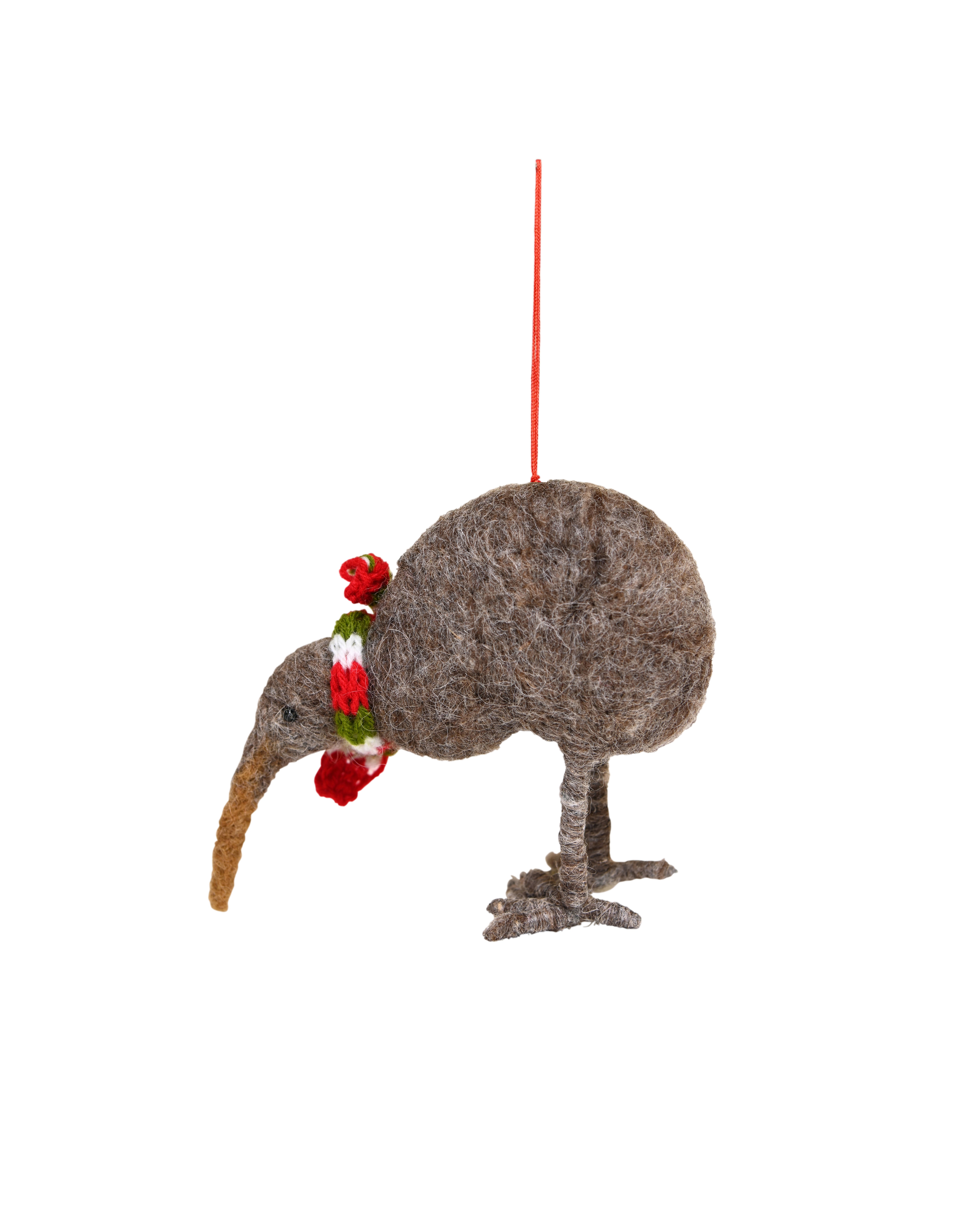 FELT Hanging Kiwi w/Scarf - Ken